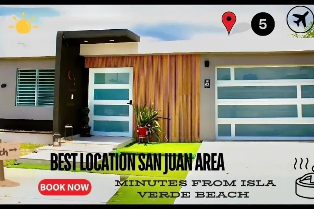Luxury 4Br For 14-& Jacuzzi 6 Min Beach & Airport 圣胡安 0*,  波多黎各