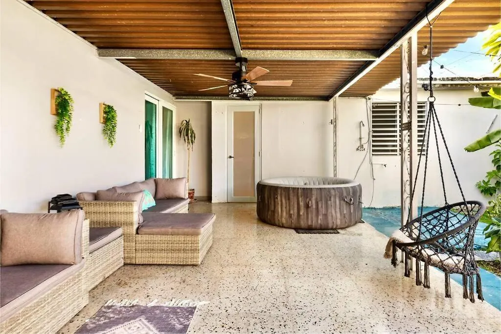 别墅 Luxury 4Br For 14-& Jacuzzi 6 Min Beach & Airport 圣胡安